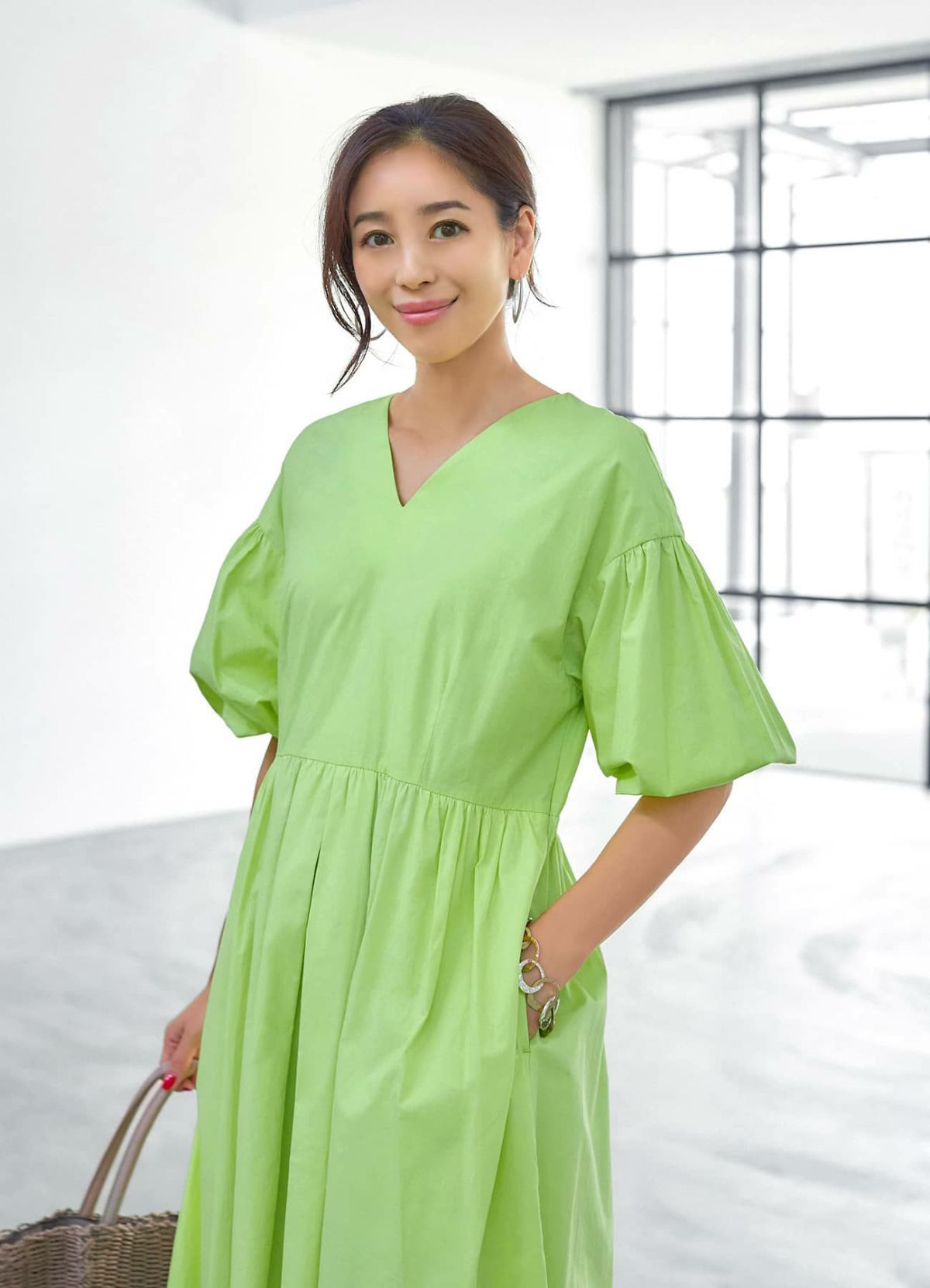 着用イメージ 166cm 着用サイズ 02  ライムイエロー