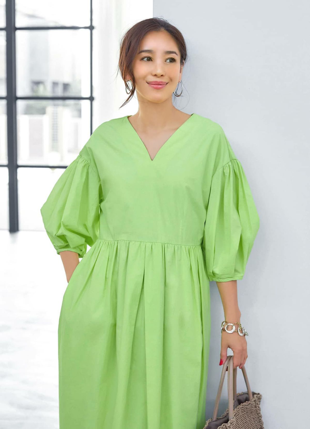 着用イメージ 166cm 着用サイズ 02  ライムイエロー