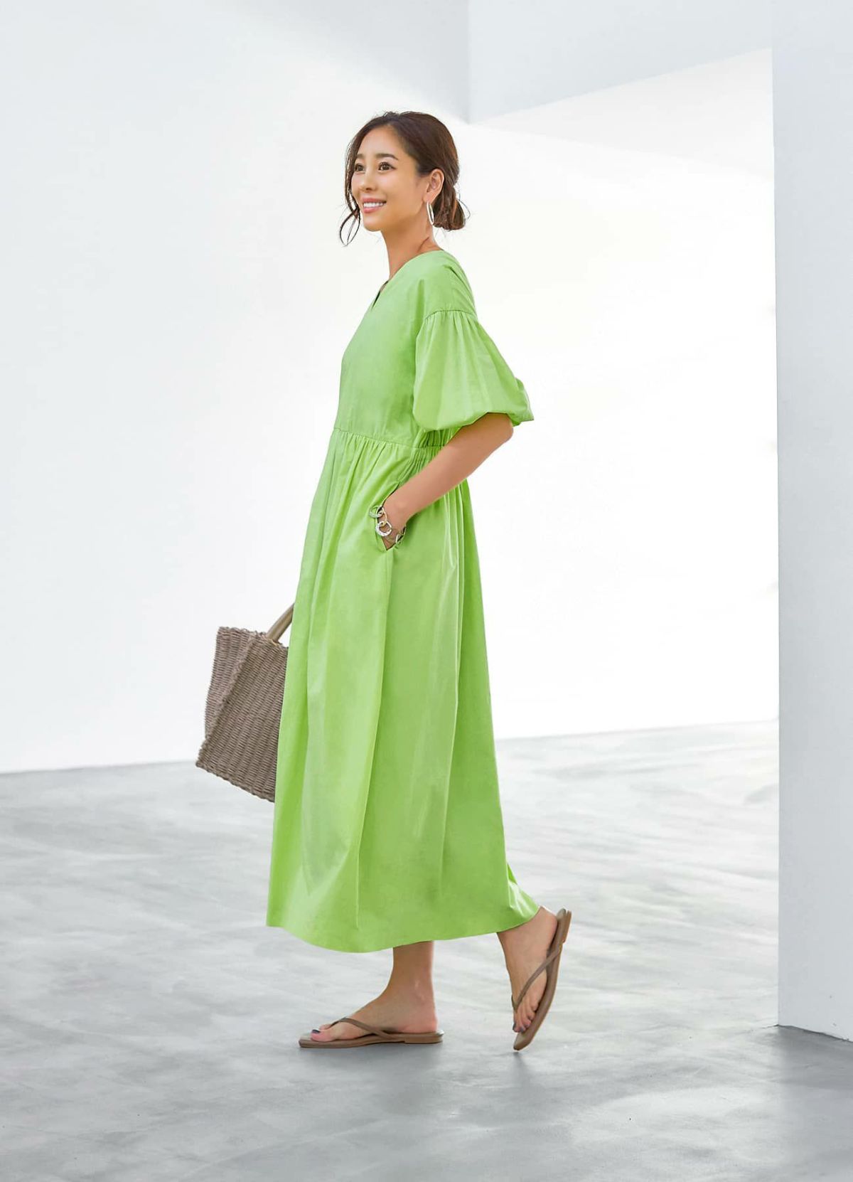 着用イメージ 166cm 着用サイズ 02  ライムイエロー