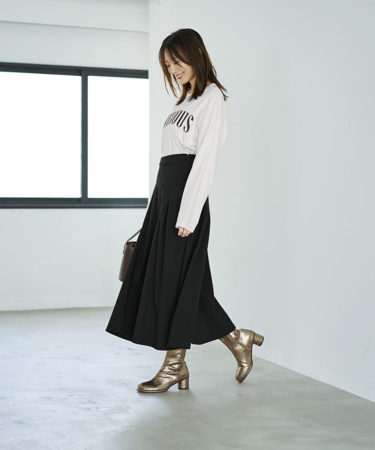 着用イメージ 166cm ブラック 02サイズ