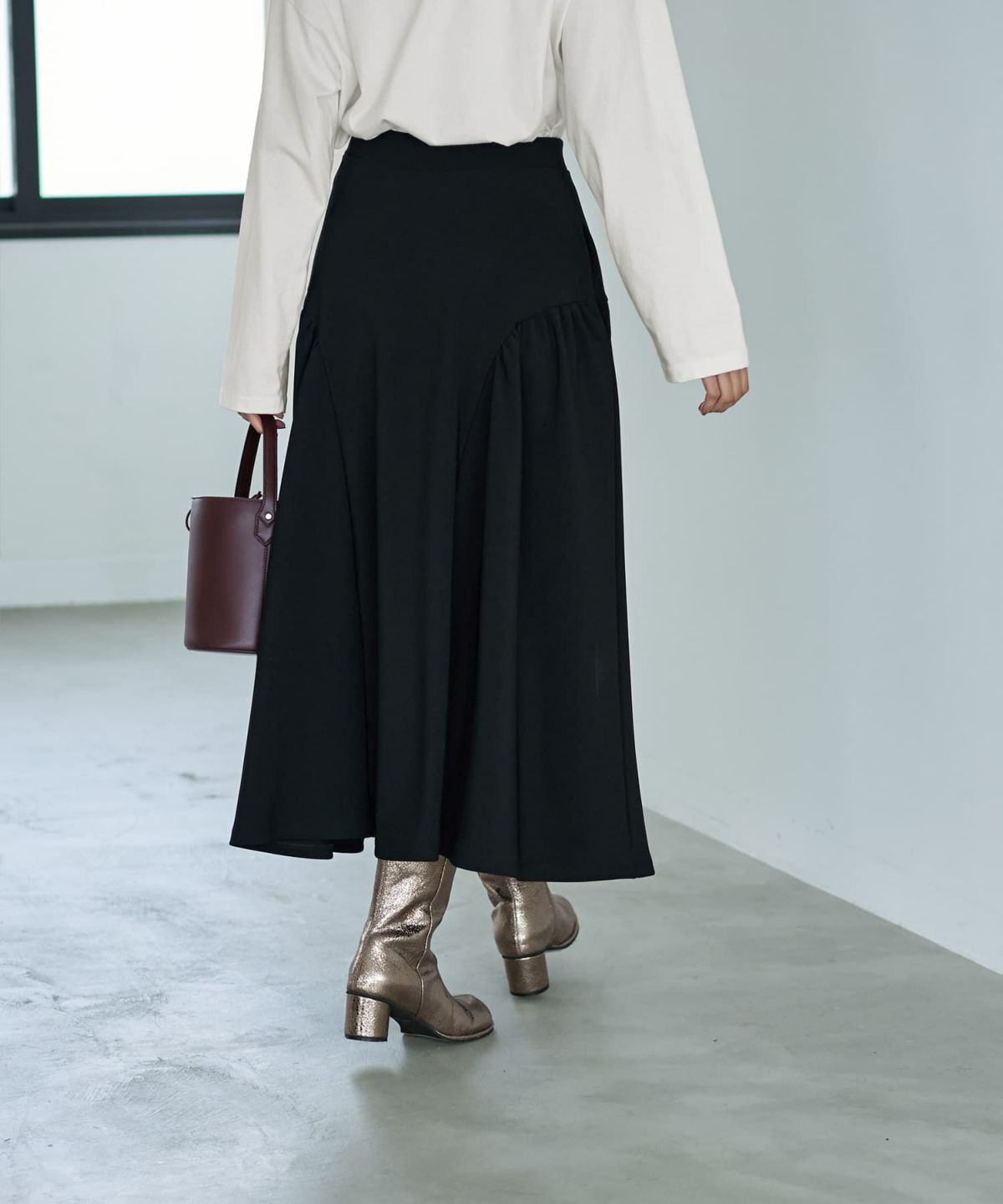 着用イメージ 166cm ブラック 02サイズ