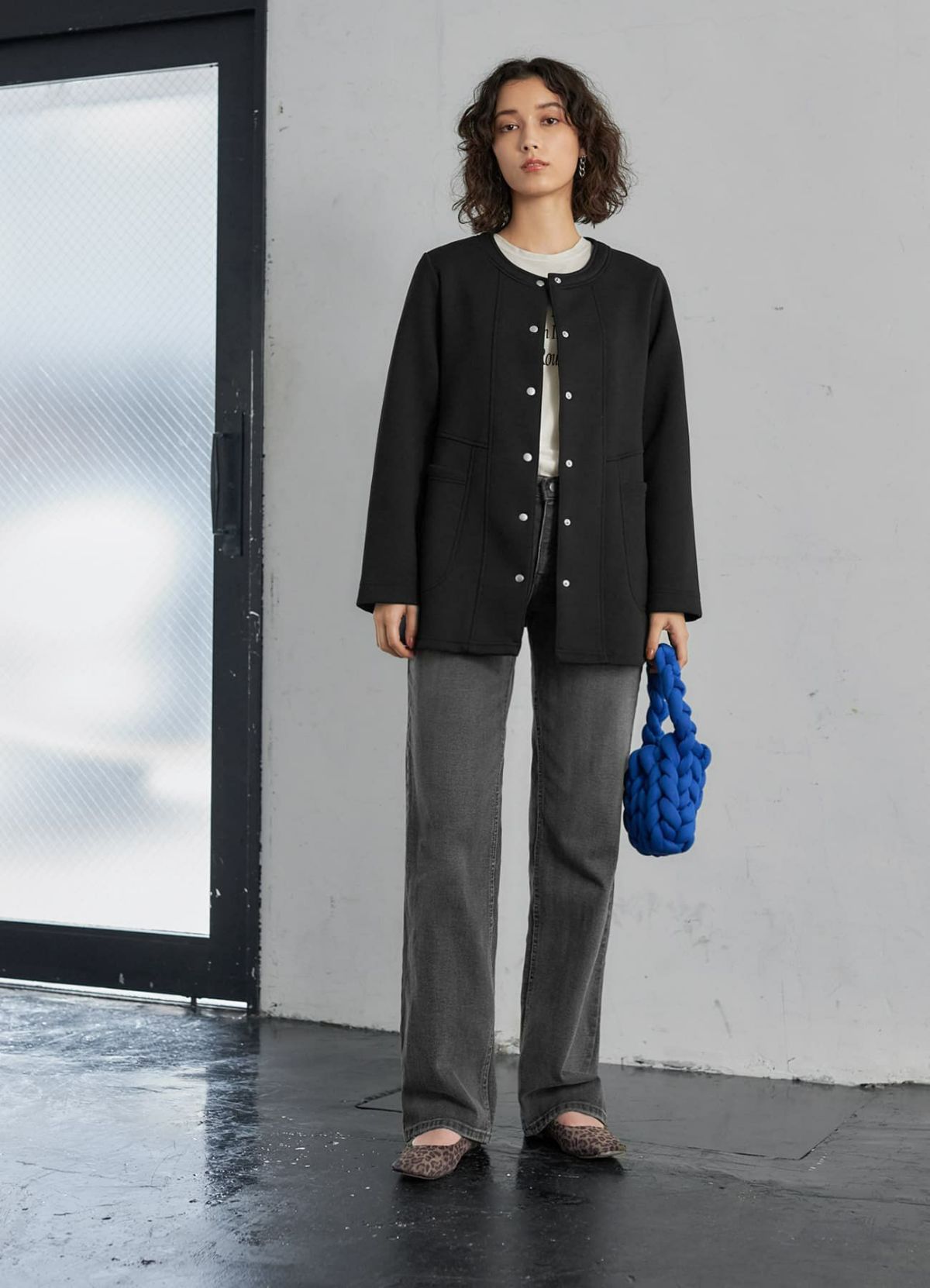 着用イメージ 165cm グレー