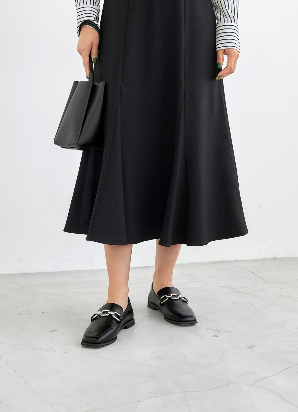 着用イメージ 166cm ブラック