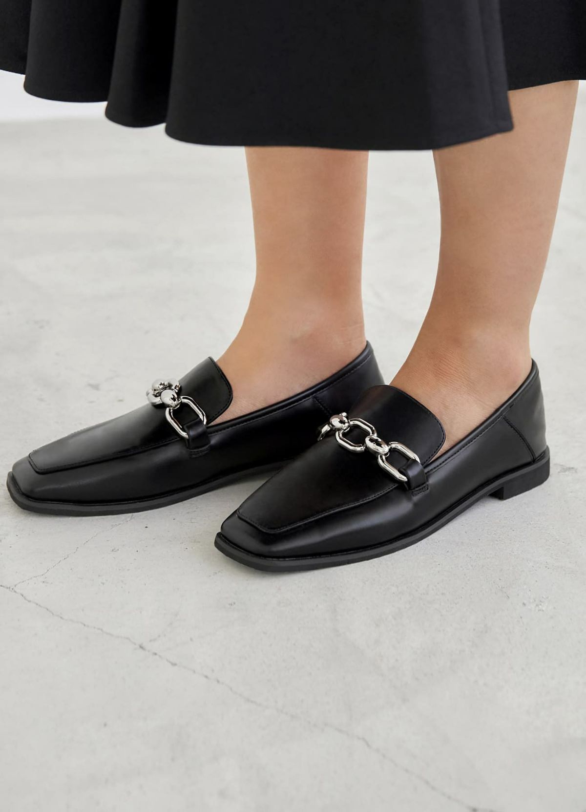 着用イメージ 166cm ブラック