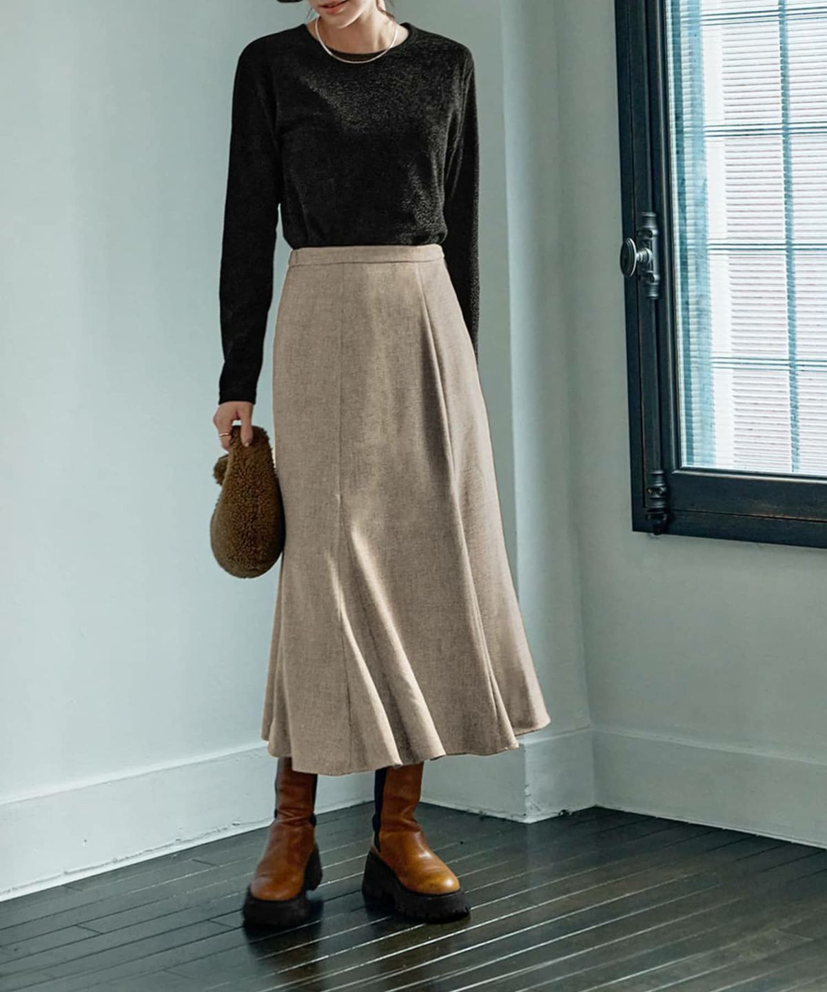 着用イメージ 165㎝　Sサイズ　ベージュ