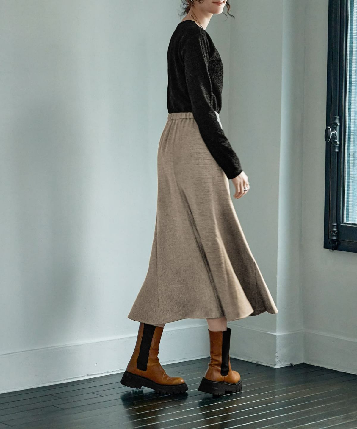 着用イメージ 165㎝　Sサイズ　ベージュ