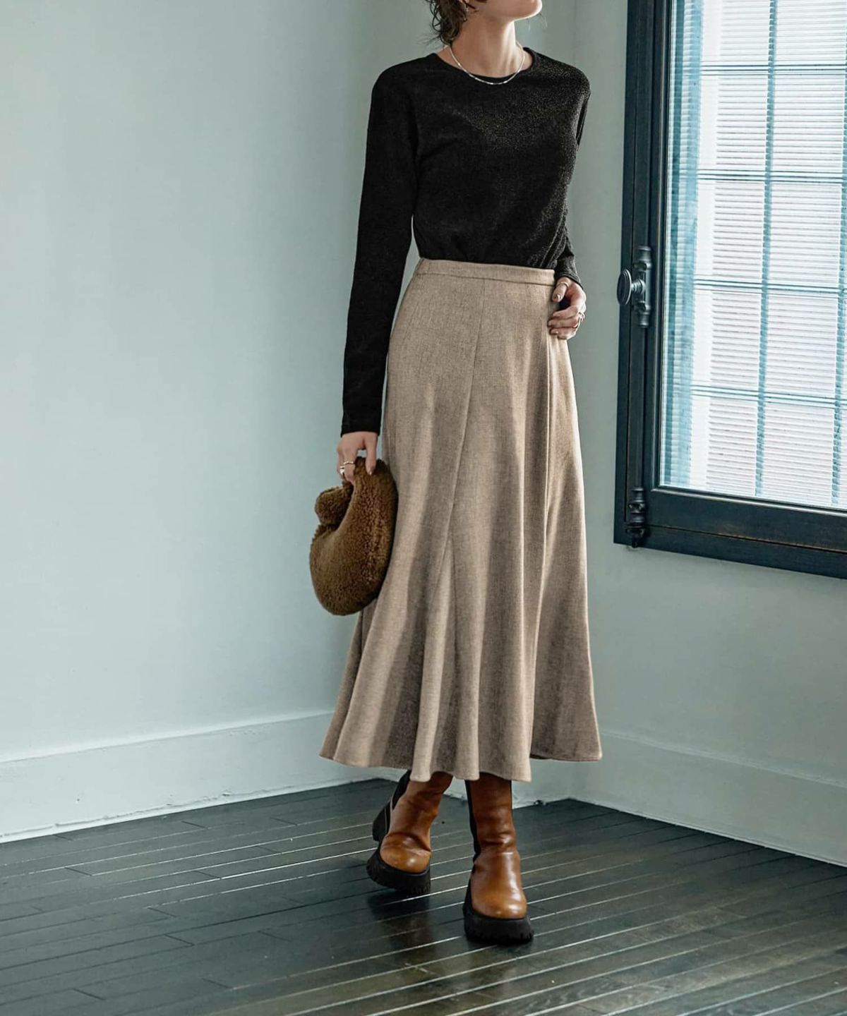 着用イメージ 165㎝　Sサイズ　ベージュ