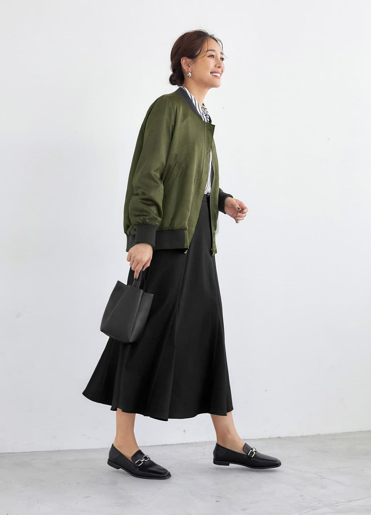 着用イメージ 166cm 着用サイズ S ブラック