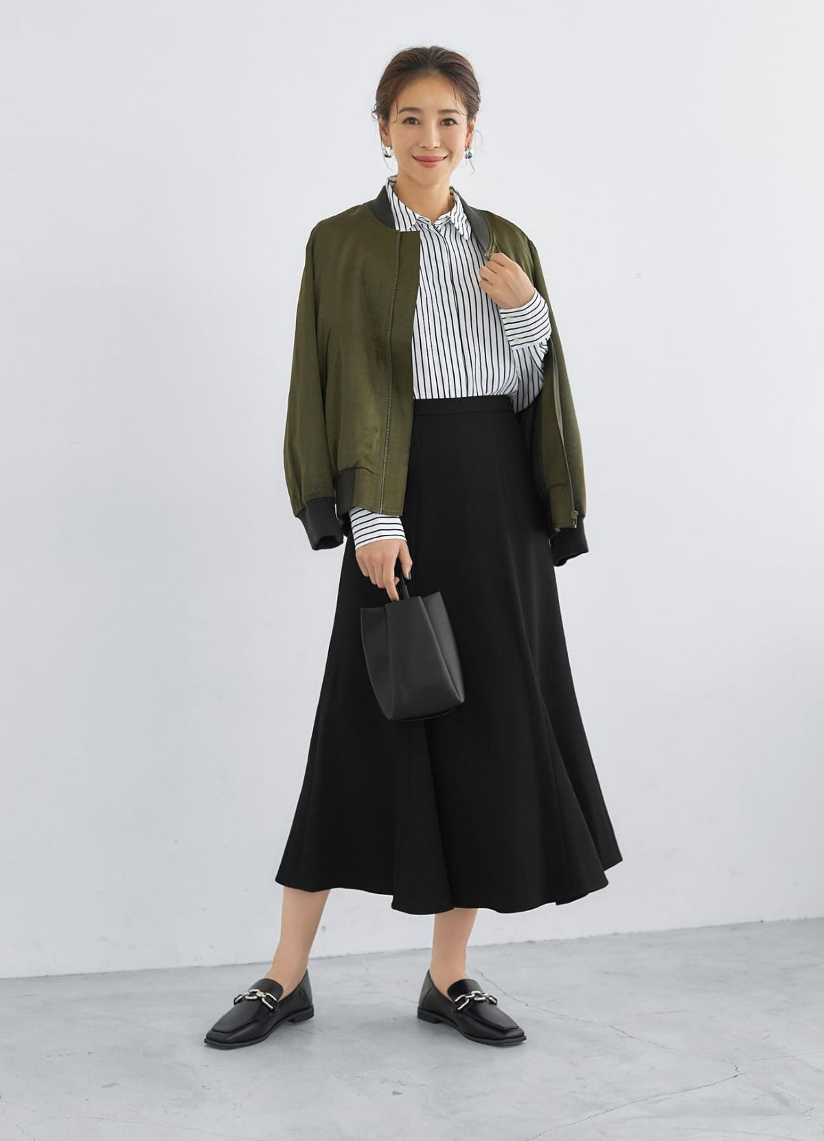 着用イメージ 166cm 着用サイズ S ブラック