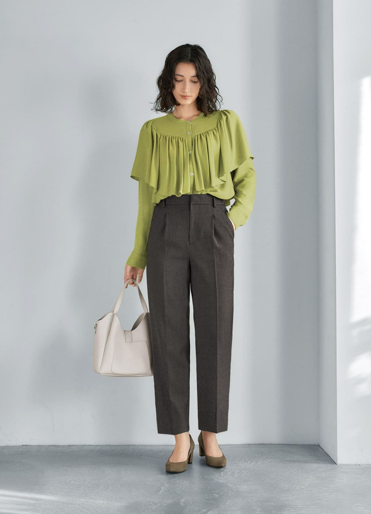 着用イメージ 165cm ピスタチオ