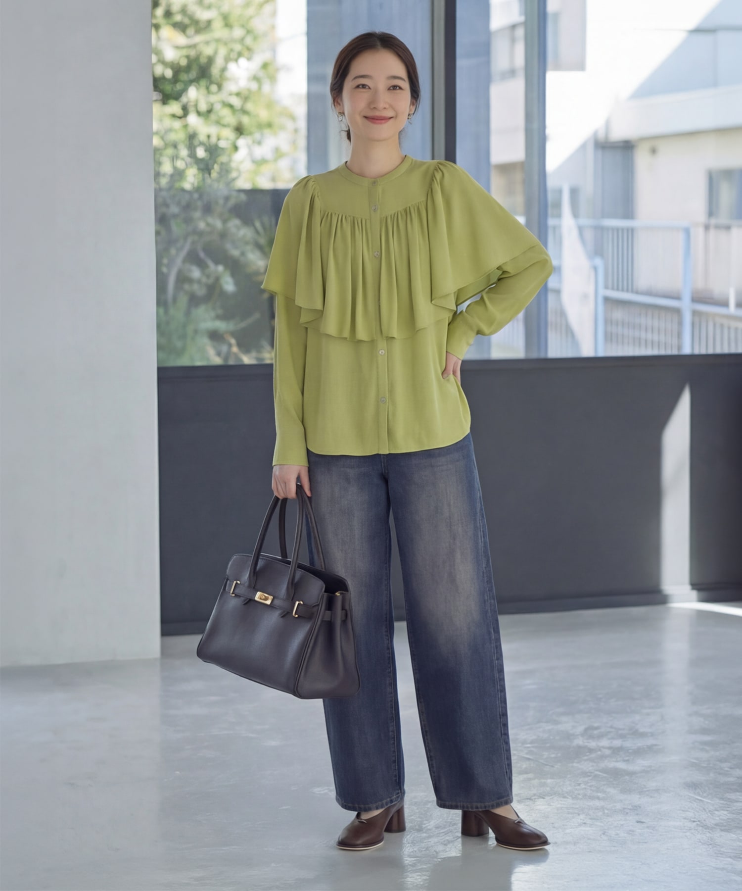 着用イメージ 165cm ピスタチオ
