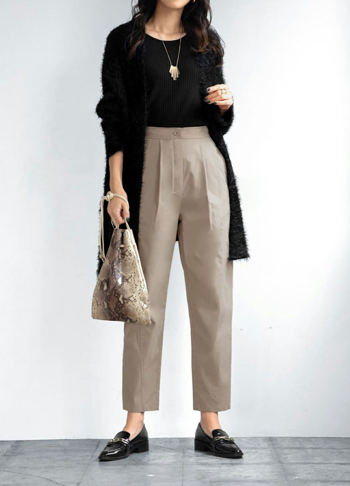 着用イメージ 157cm 着用サイズ S 　ベージュ