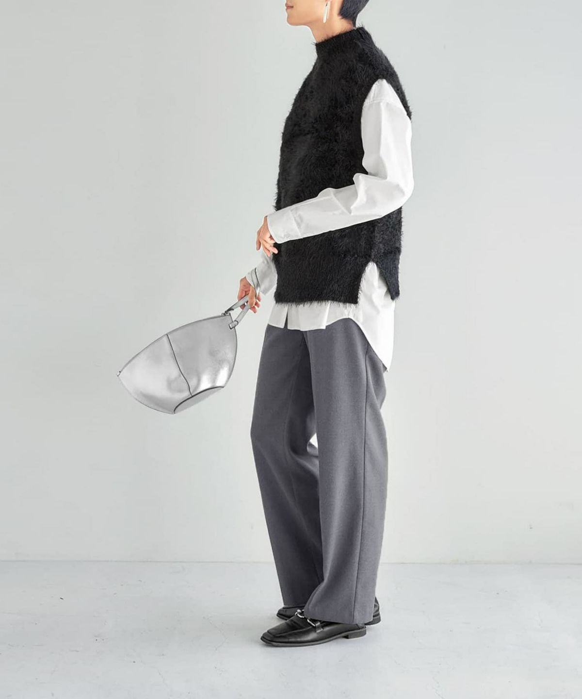 着用イメージ 165cm ブラック