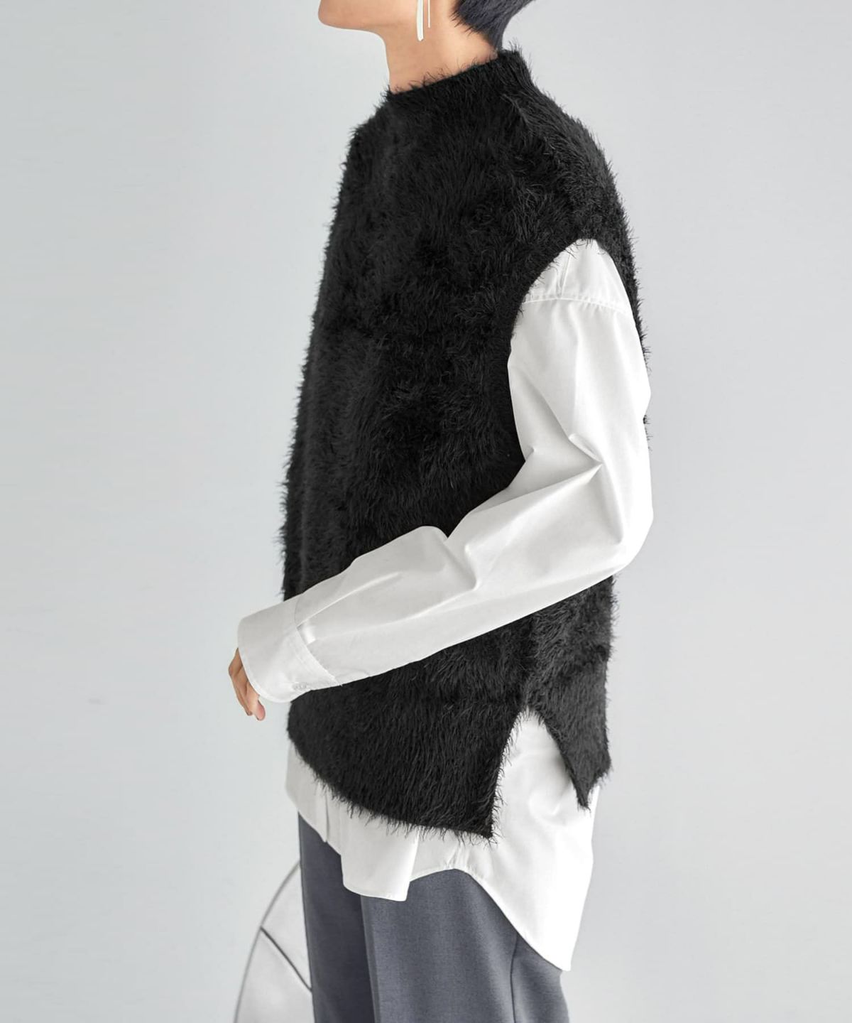 着用イメージ 165cm ブラック