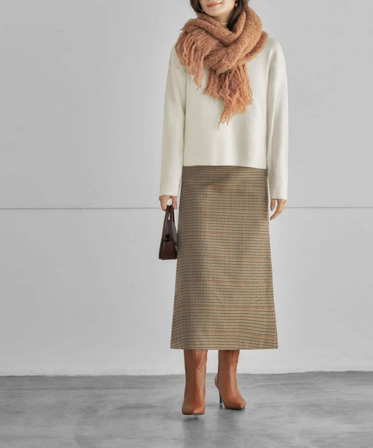 着用イメージ  オレンジブラウン