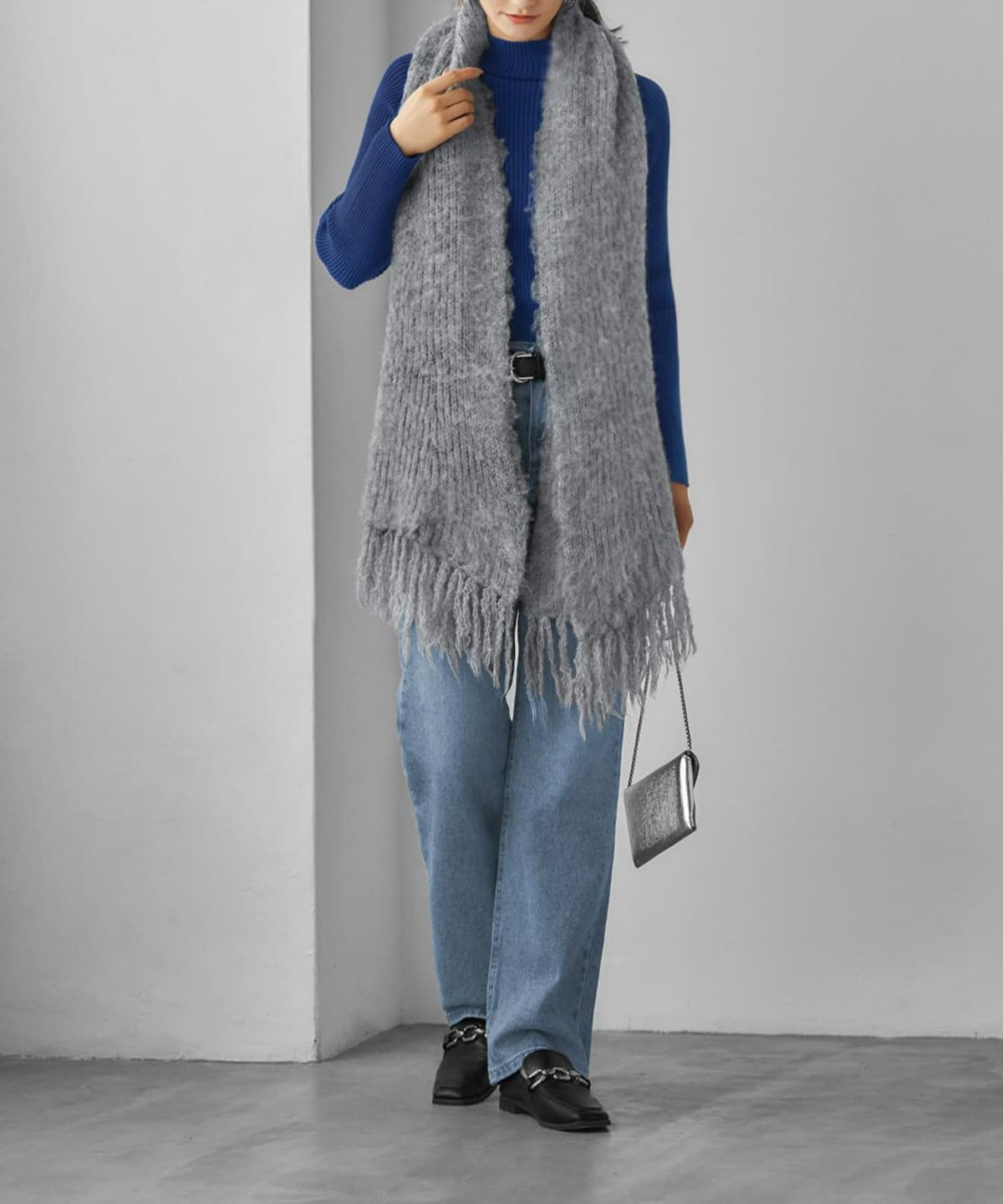 着用イメージ ライトグレー