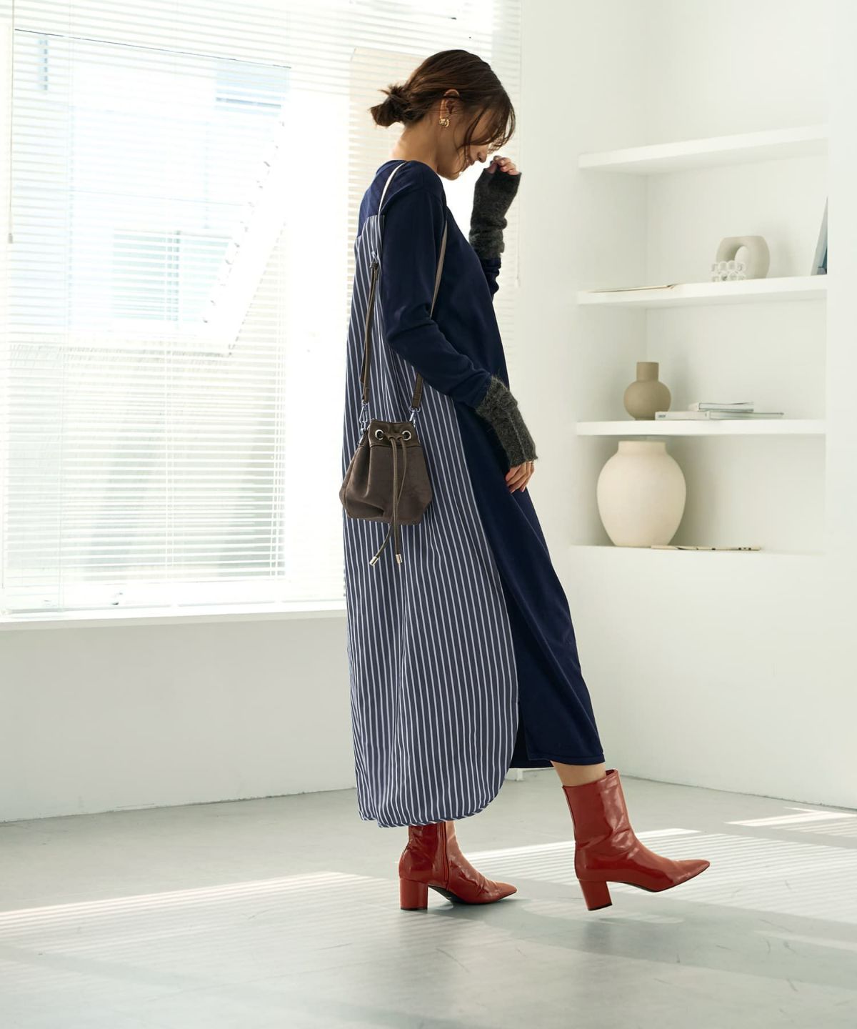 着用イメージ 166cm 02サイズ ネイビー