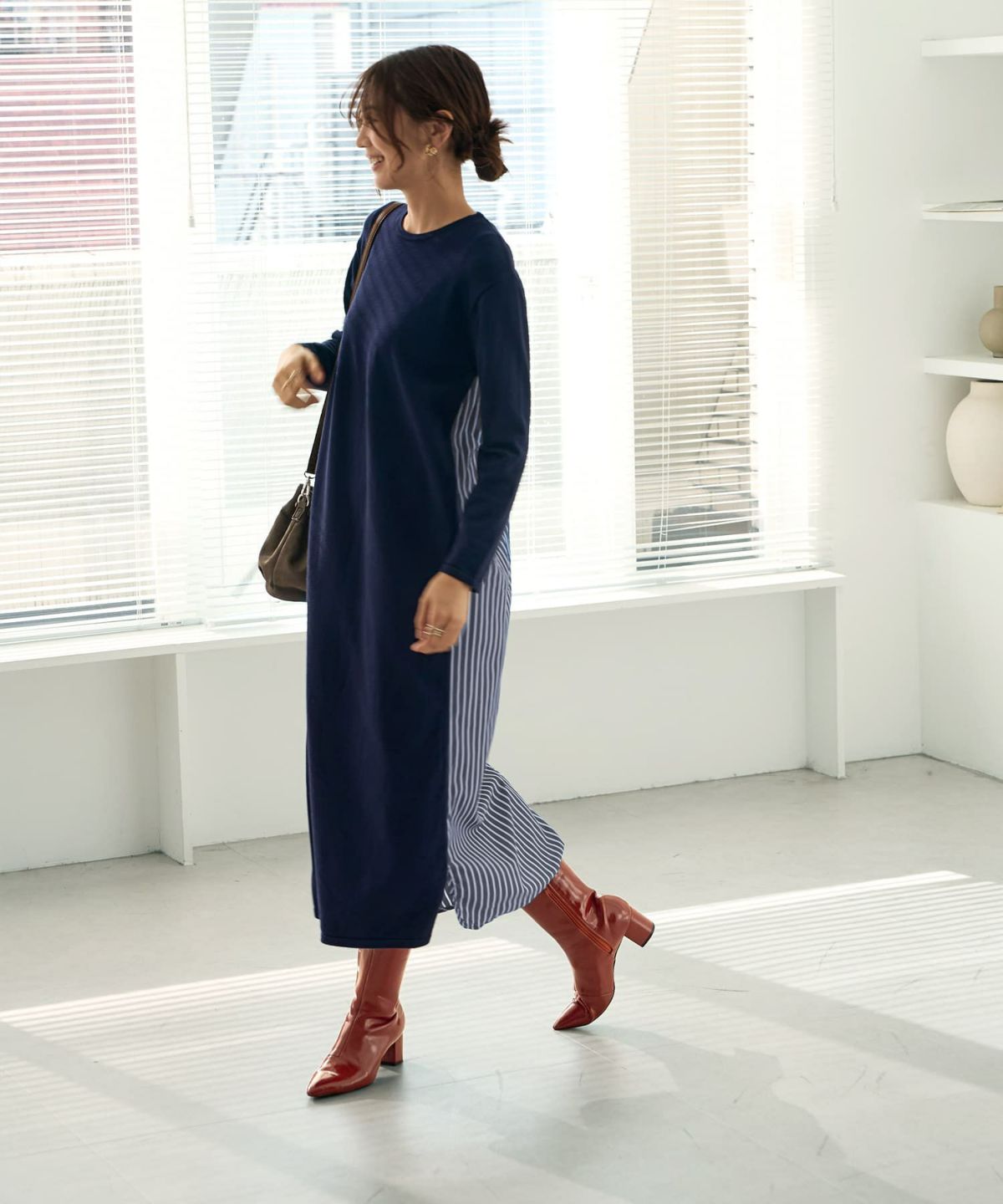 着用イメージ 166cm 02サイズ ネイビー