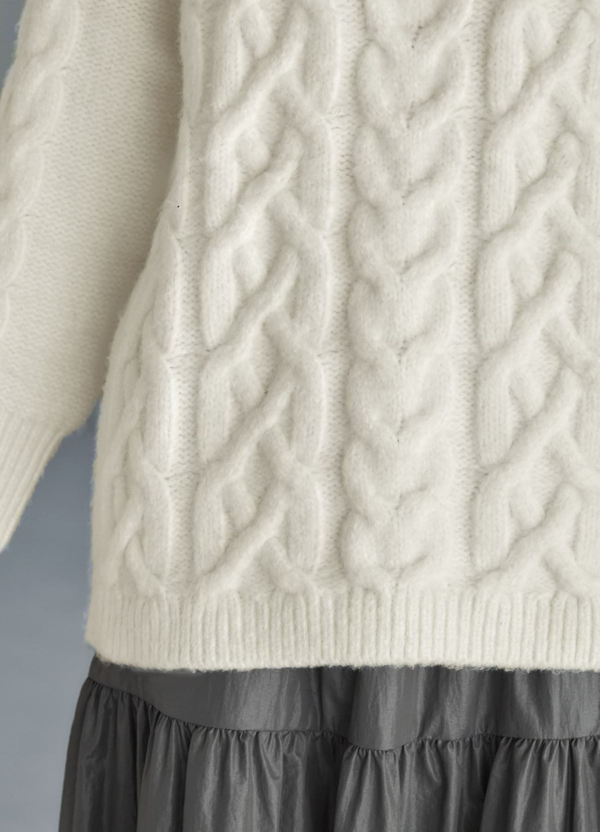 着用イメージ 168cm アイボリー