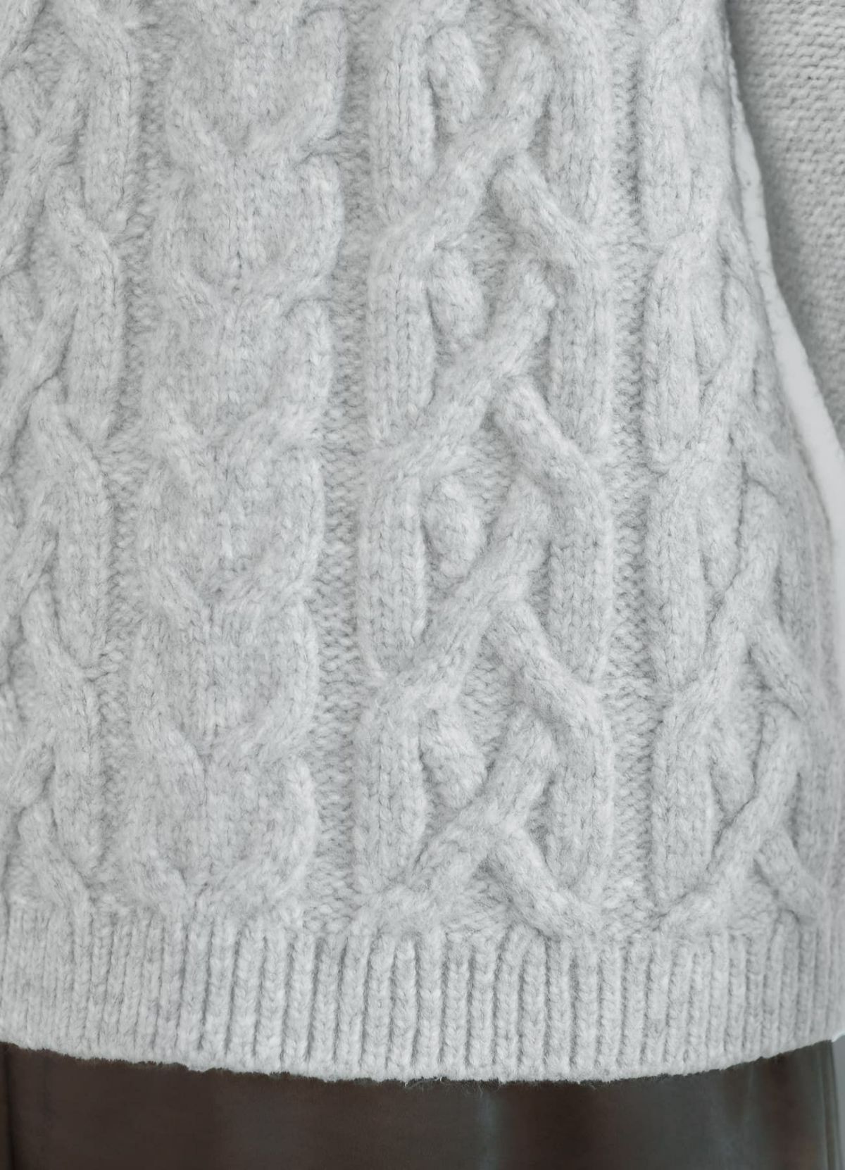 着用イメージ 166cm ライトグレー