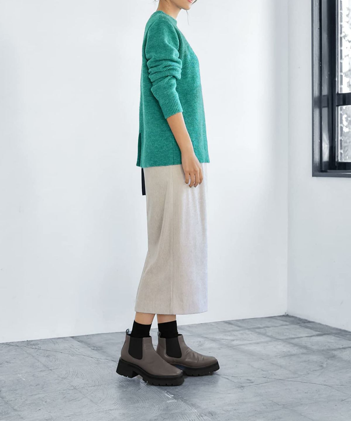 着用イメージ 166cm グリーンミックス