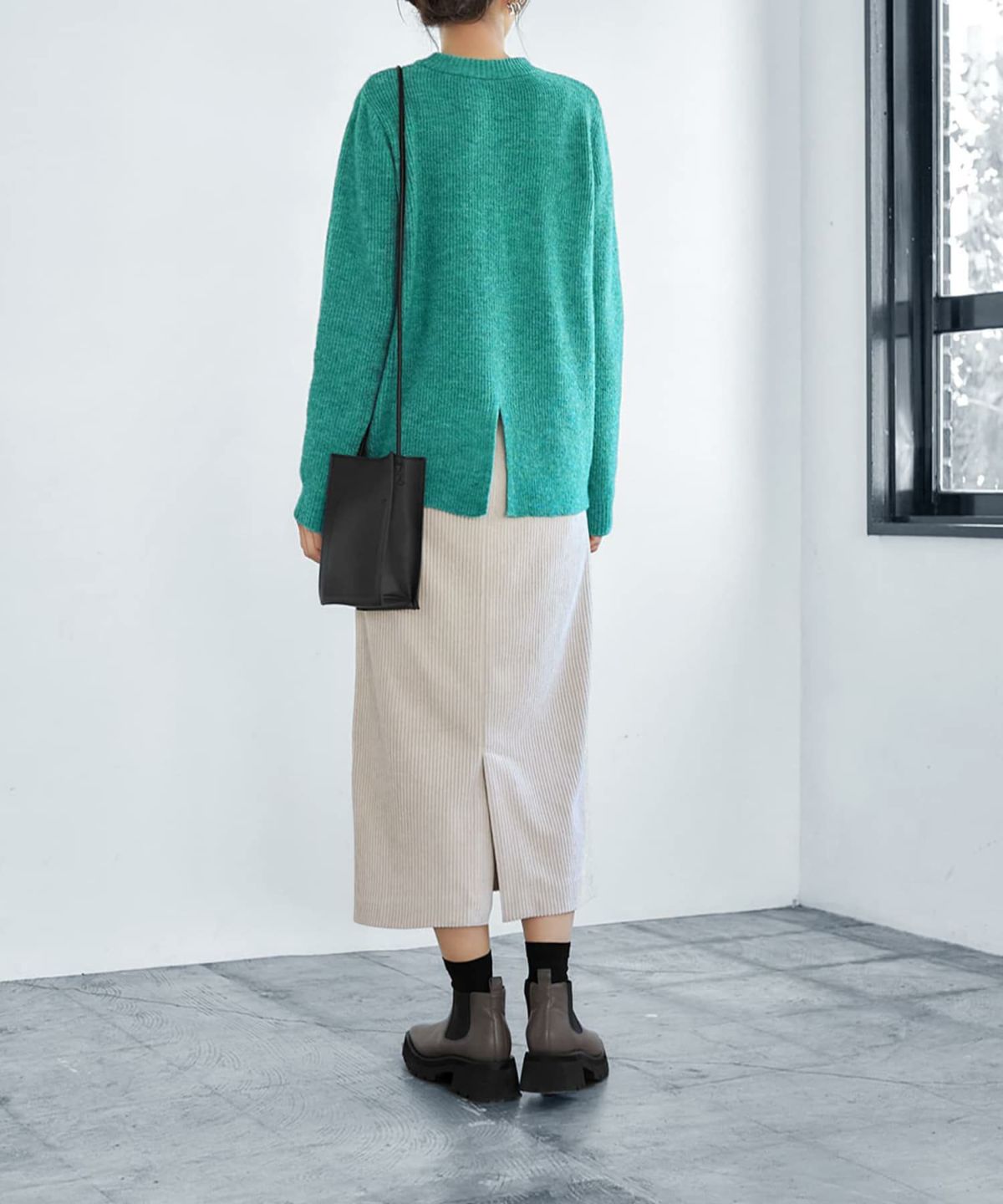 着用イメージ 166cm グリーンミックス