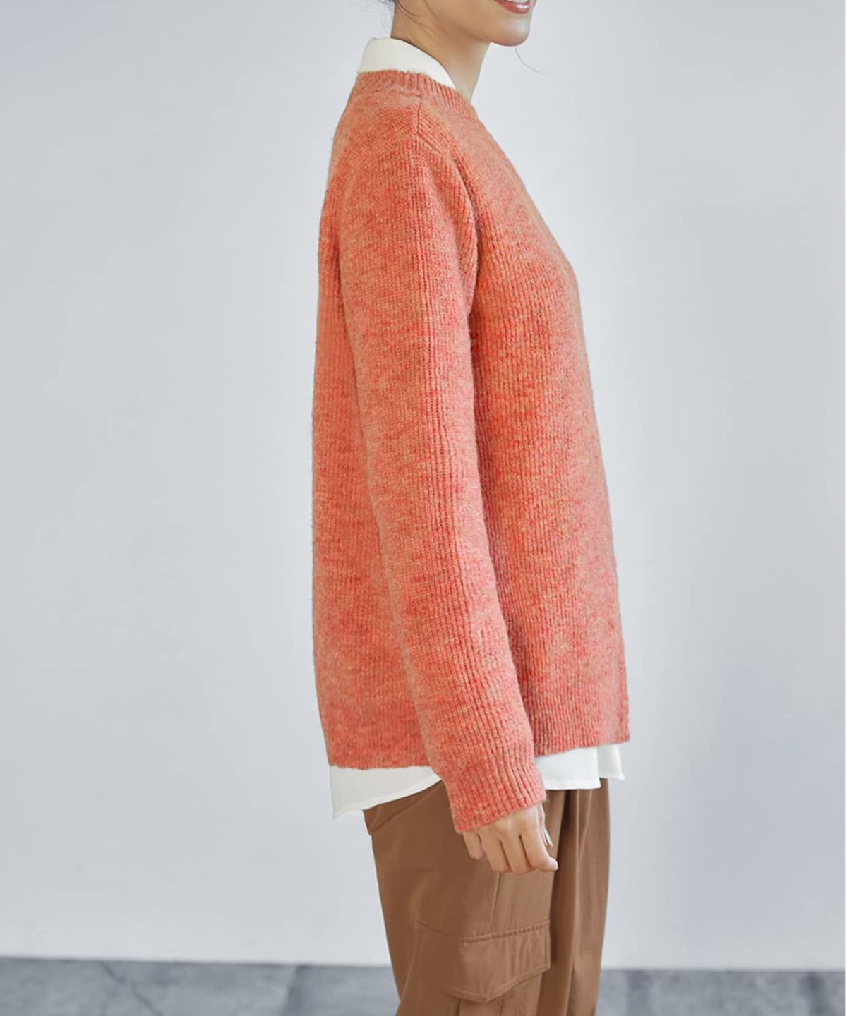 着用イメージ 166cm オレンジミックス