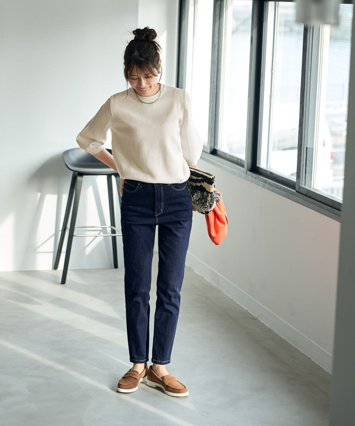 ネイビーフレンチデニム