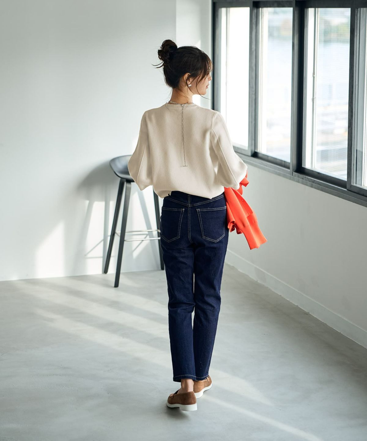 着用イメージ 168cm Sサイズ ネイビー