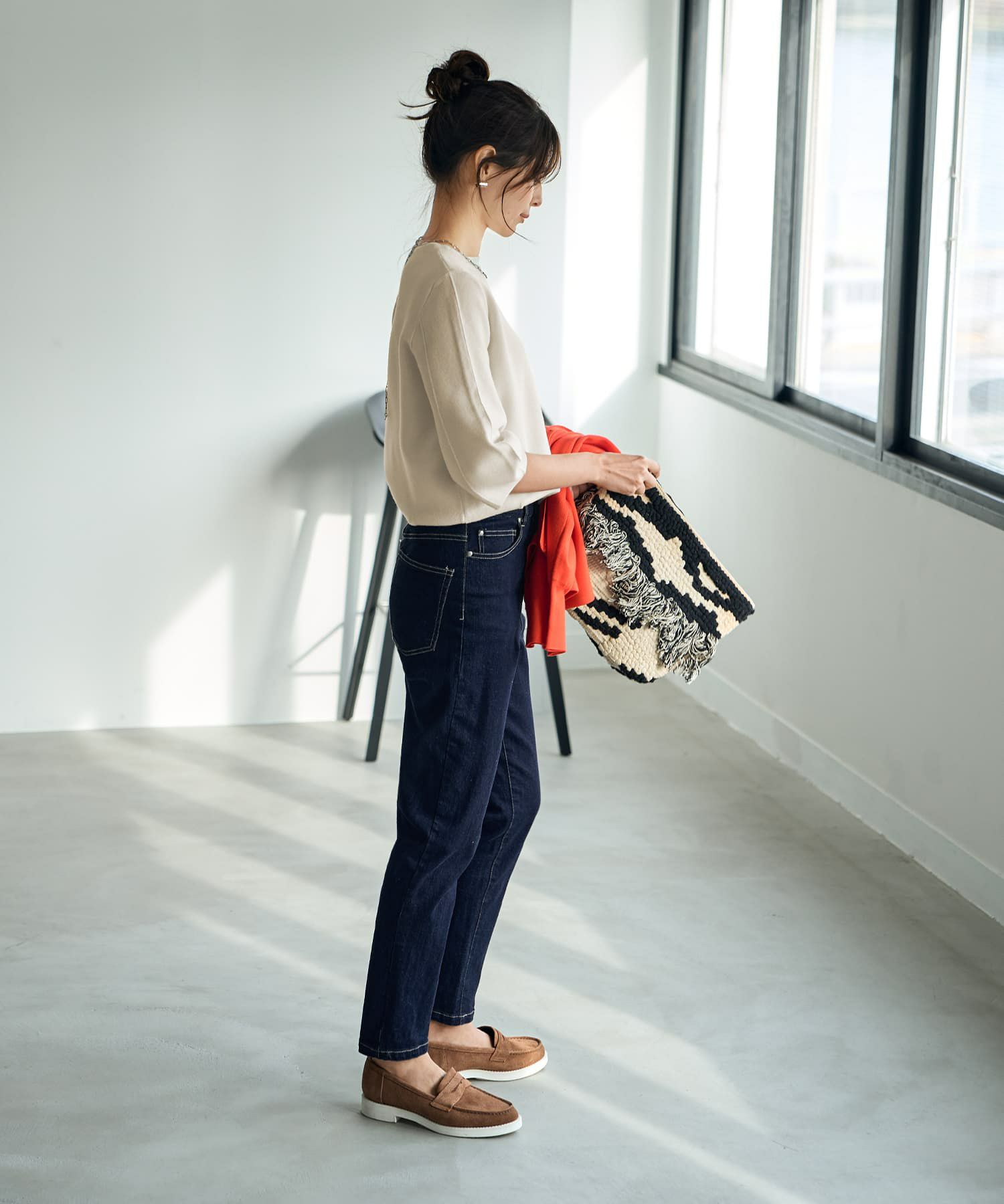 着用イメージ 168cm Sサイズ ネイビー