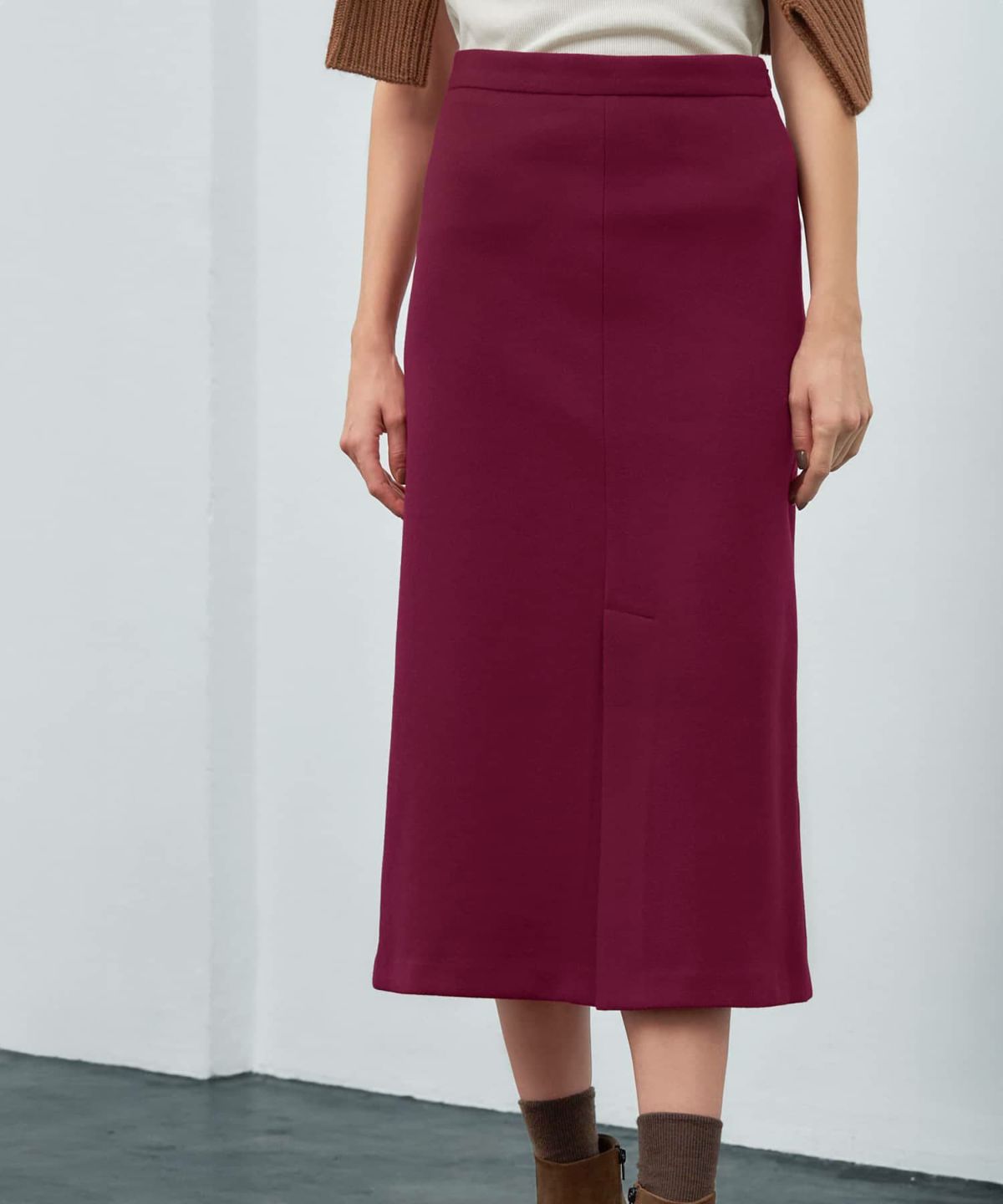 着用イメージ 173cm S-02サイズ ボルドー