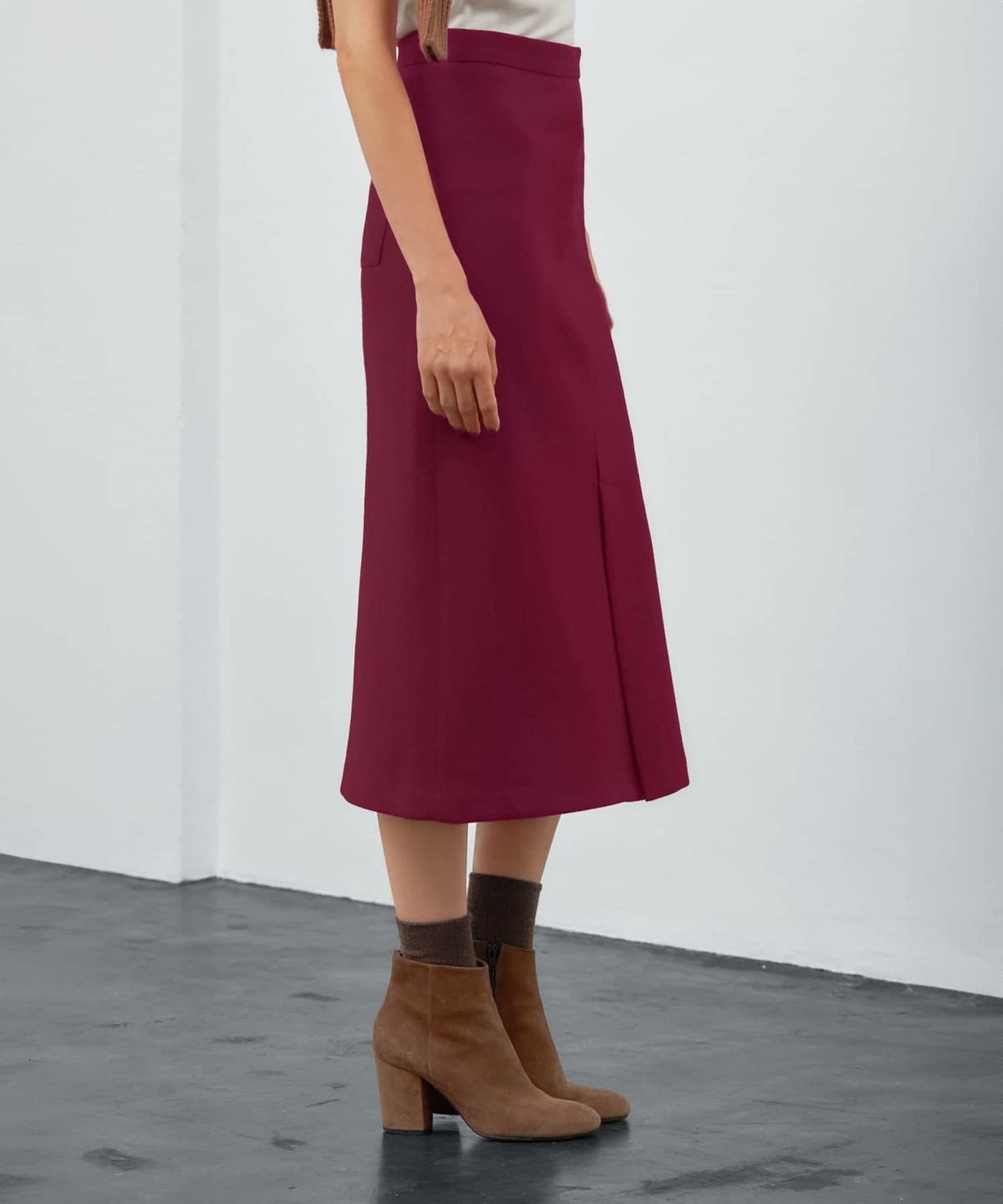 着用イメージ 173cm S-02サイズ ボルドー