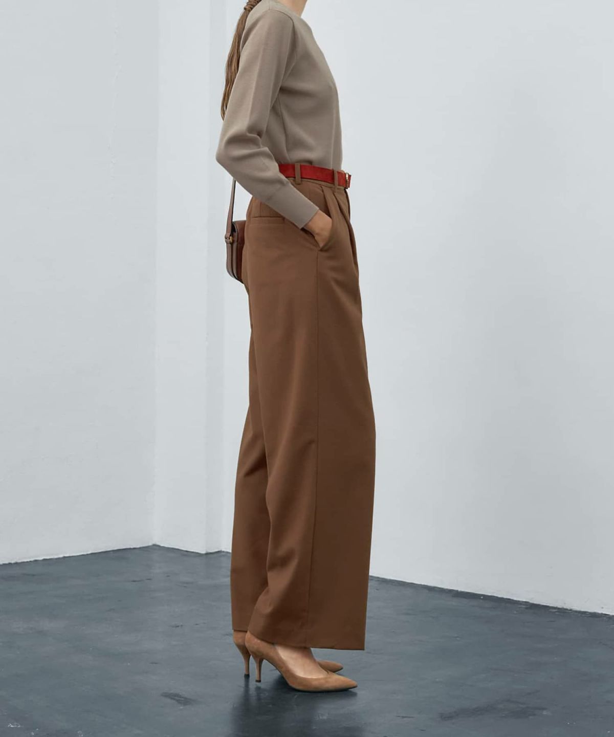 着用イメージ 173cm 02サイズ ブラウン