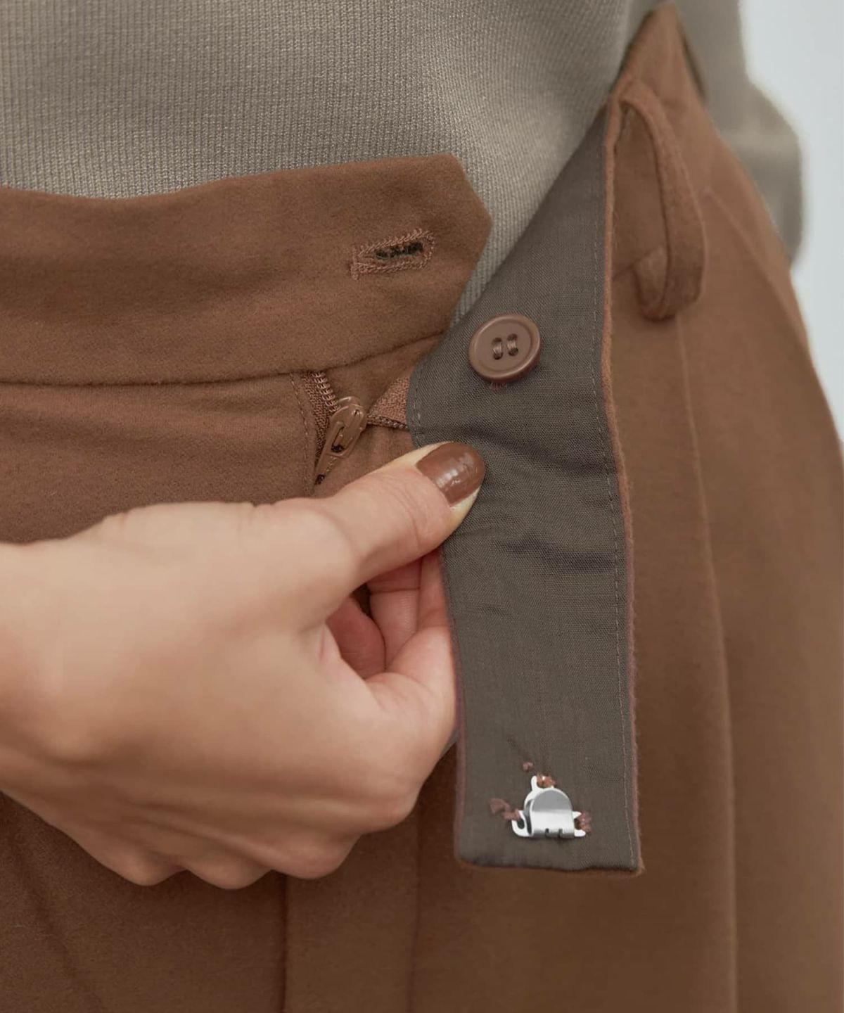 着用イメージ 173cm 02サイズ ブラウン