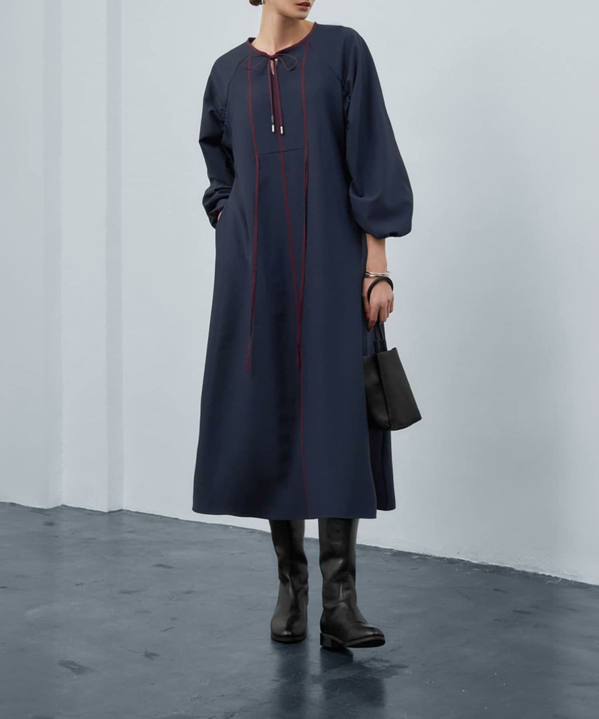 着用イメージ 173cm 着用サイズ 02 ネイビー