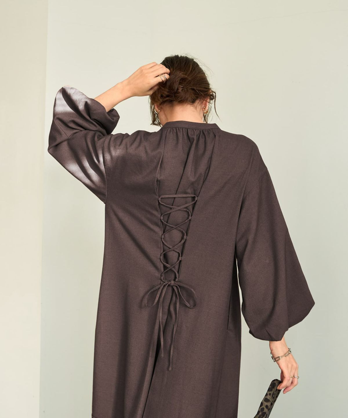 着用イメージ 166cm ブラウン 02サイズ