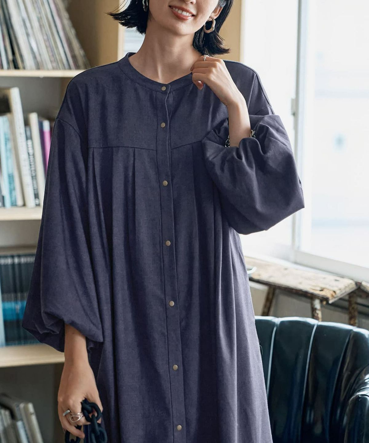 着用イメージ 165cm ダークブルー 02サイズ