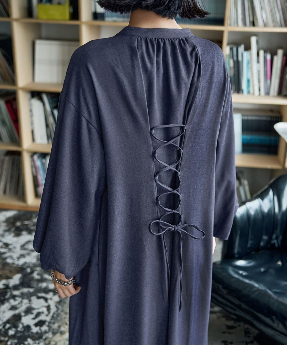 着用イメージ 165cm ダークブルー 02サイズ