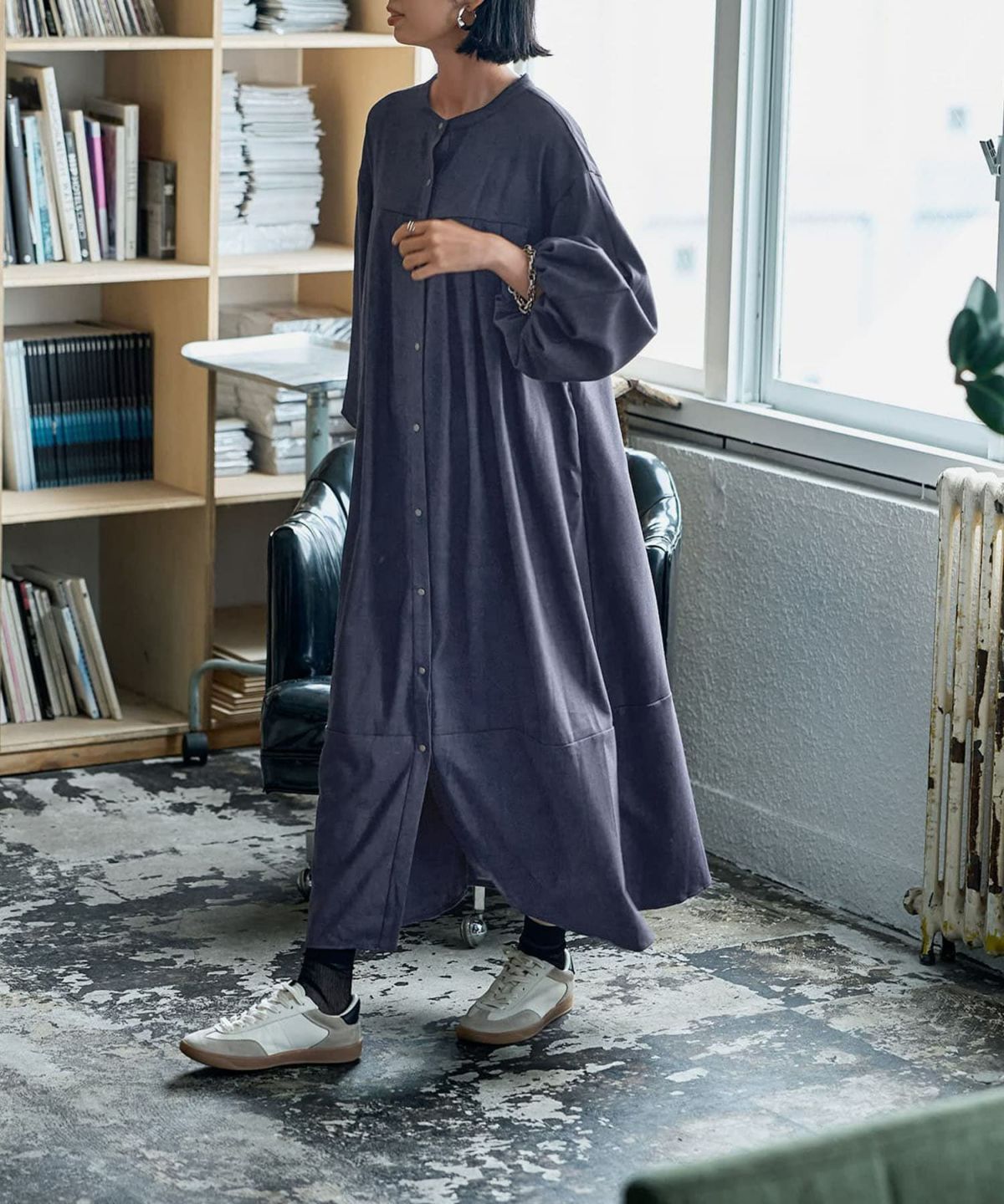 着用イメージ 165cm ダークブルー 02サイズ