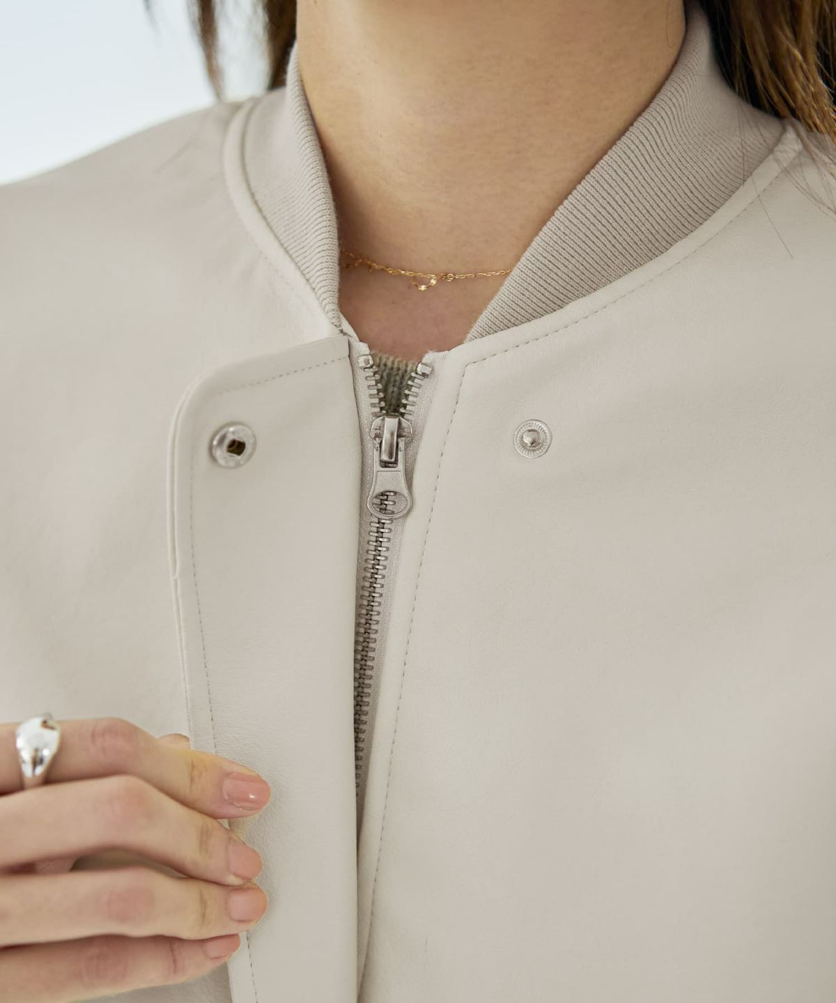 着用イメージ 166cm エクリュ