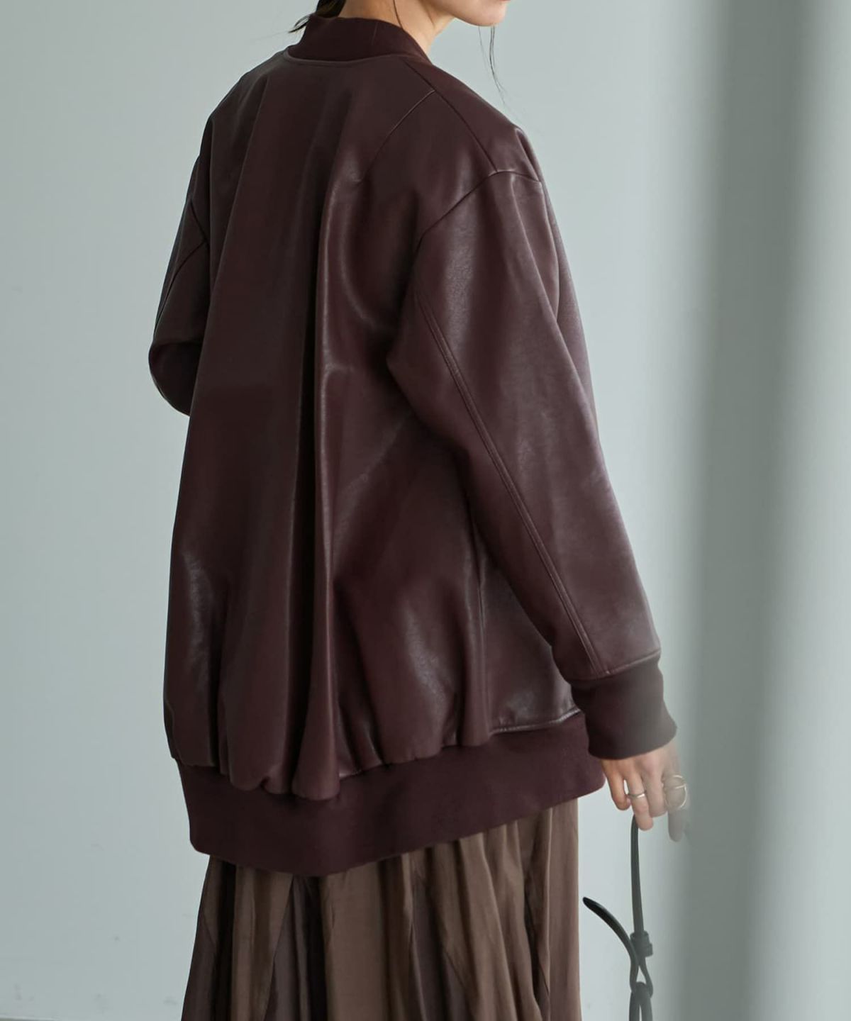 着用イメージ 165cm ブラウン