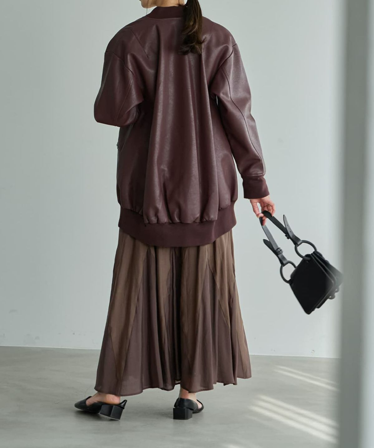 着用イメージ 165cm ブラウン