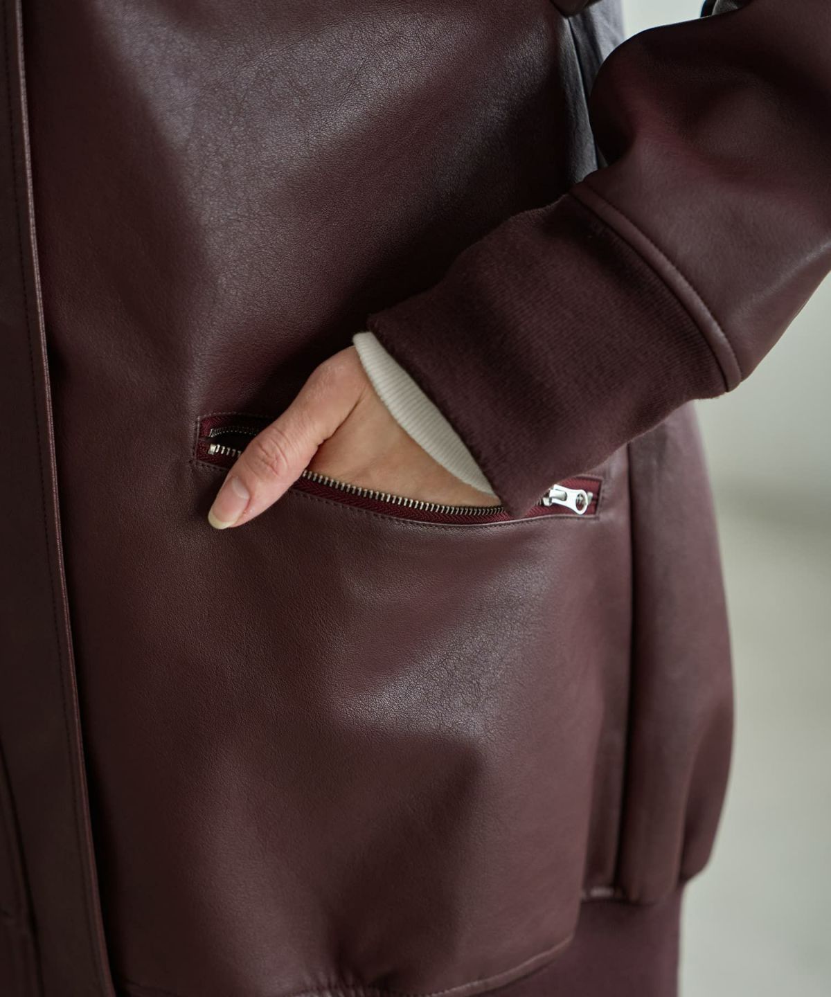 着用イメージ 165cm ブラウン