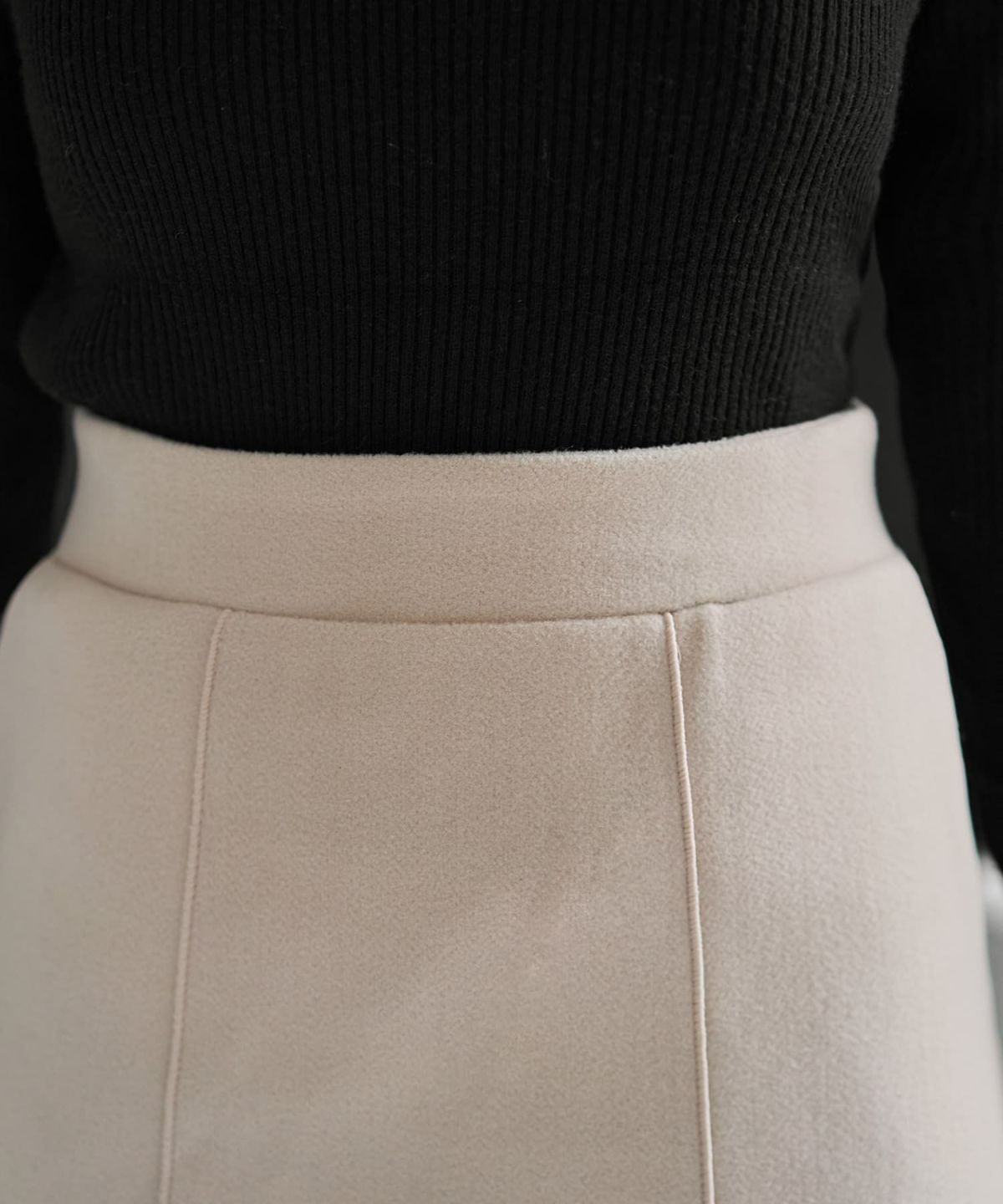 着用イメージ 166cm ライトベージュ Sサイズ