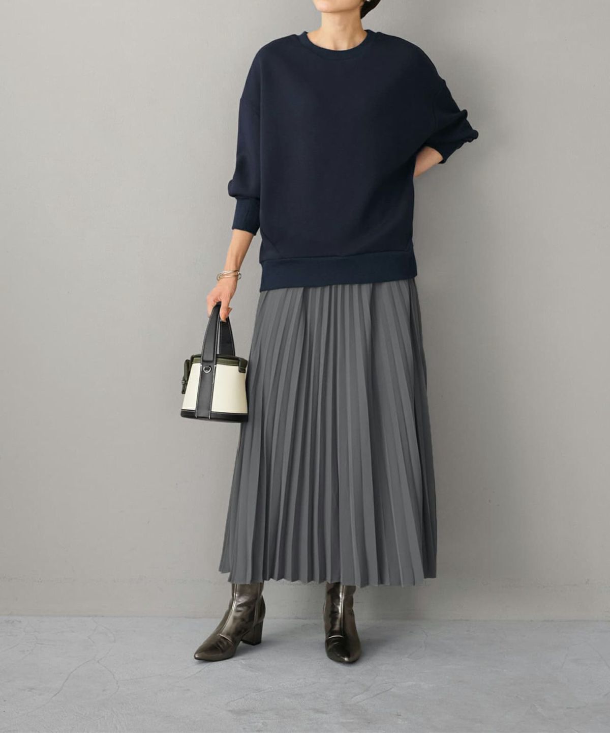 着用イメージ 168cm 着用サイズ S グレー