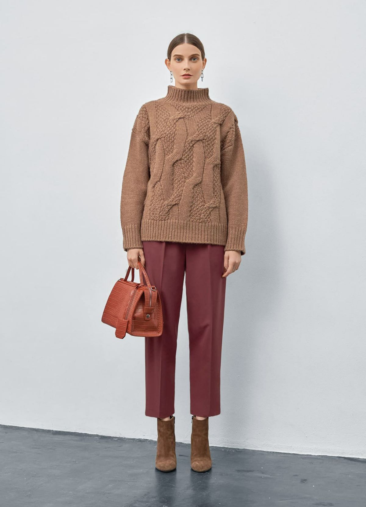 着用イメージ 173cm 着用サイズ S ライトバーガンディー