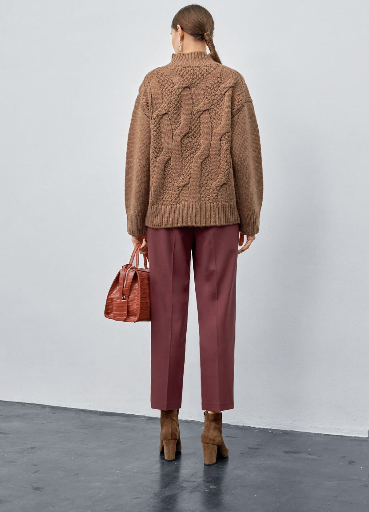 着用イメージ 173cm 着用サイズ S ライトバーガンディー