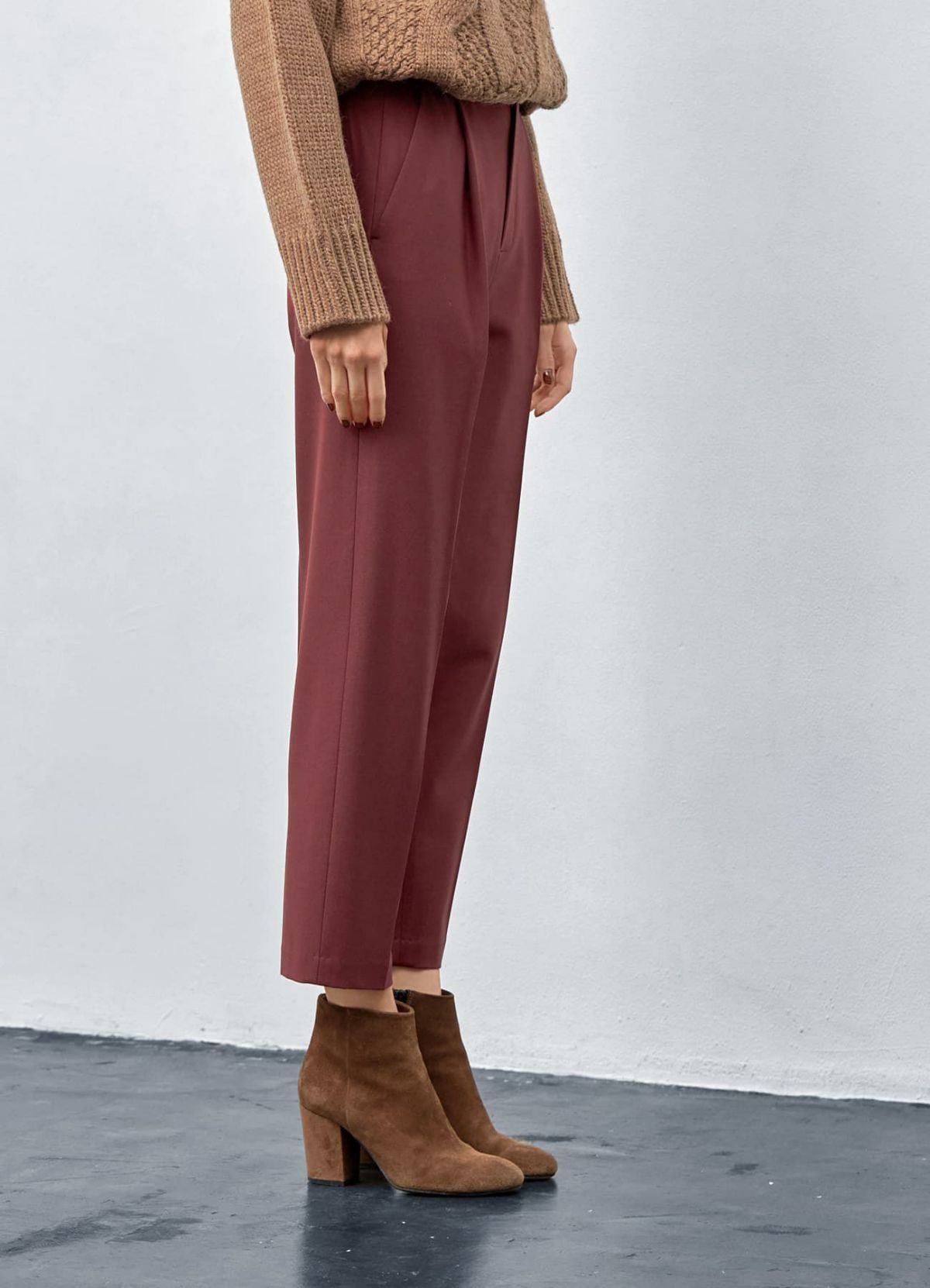 着用イメージ 173cm 着用サイズ S ライトバーガンディー