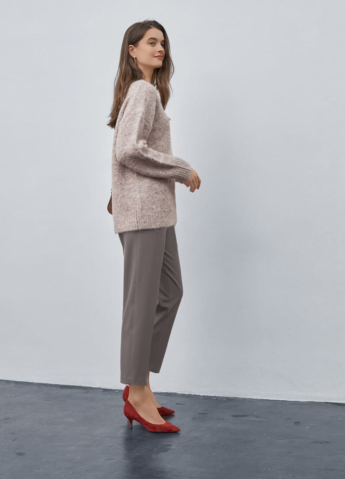 着用イメージ 173cm 着用サイズ S モカグレー