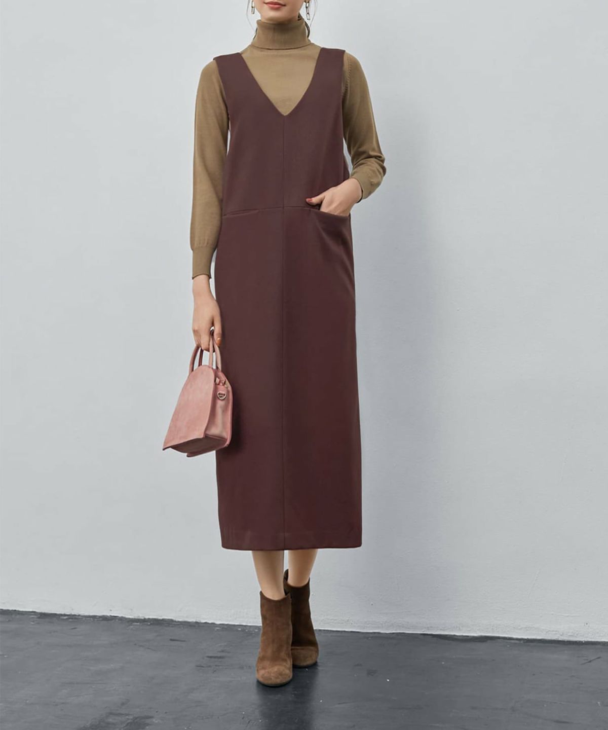 着用イメージ 170cm 02サイズ ブラウン